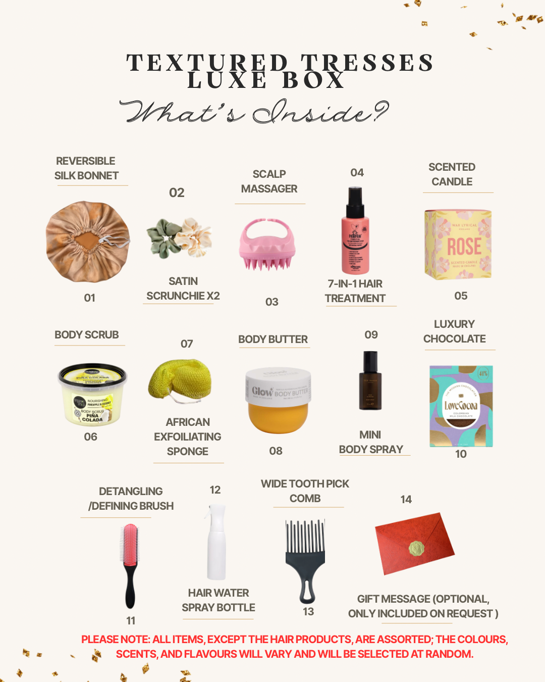 Best Curly Hair Gift Set: 13-Piece Textured Tresses Kit + Detangling Brush + Free Shipping