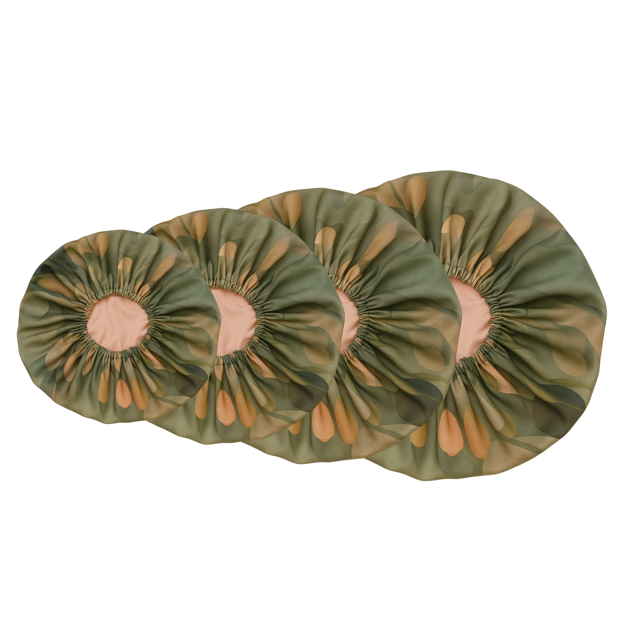 Sage Bloom Floral Kids Silk Hair Bonnet