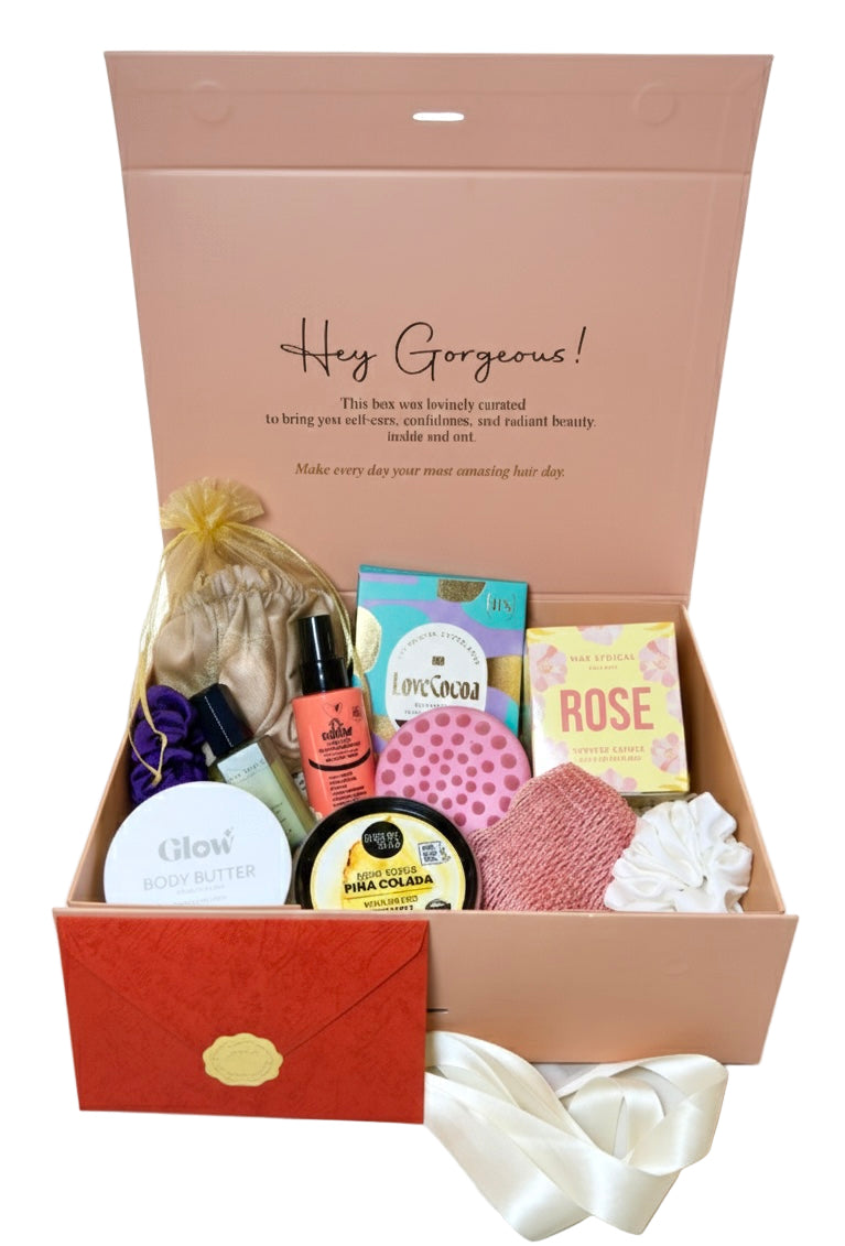 Luxury Self-Care Gift Set: 10-Piece Beauty Hamper with Silk Bonnet + Free Shipping