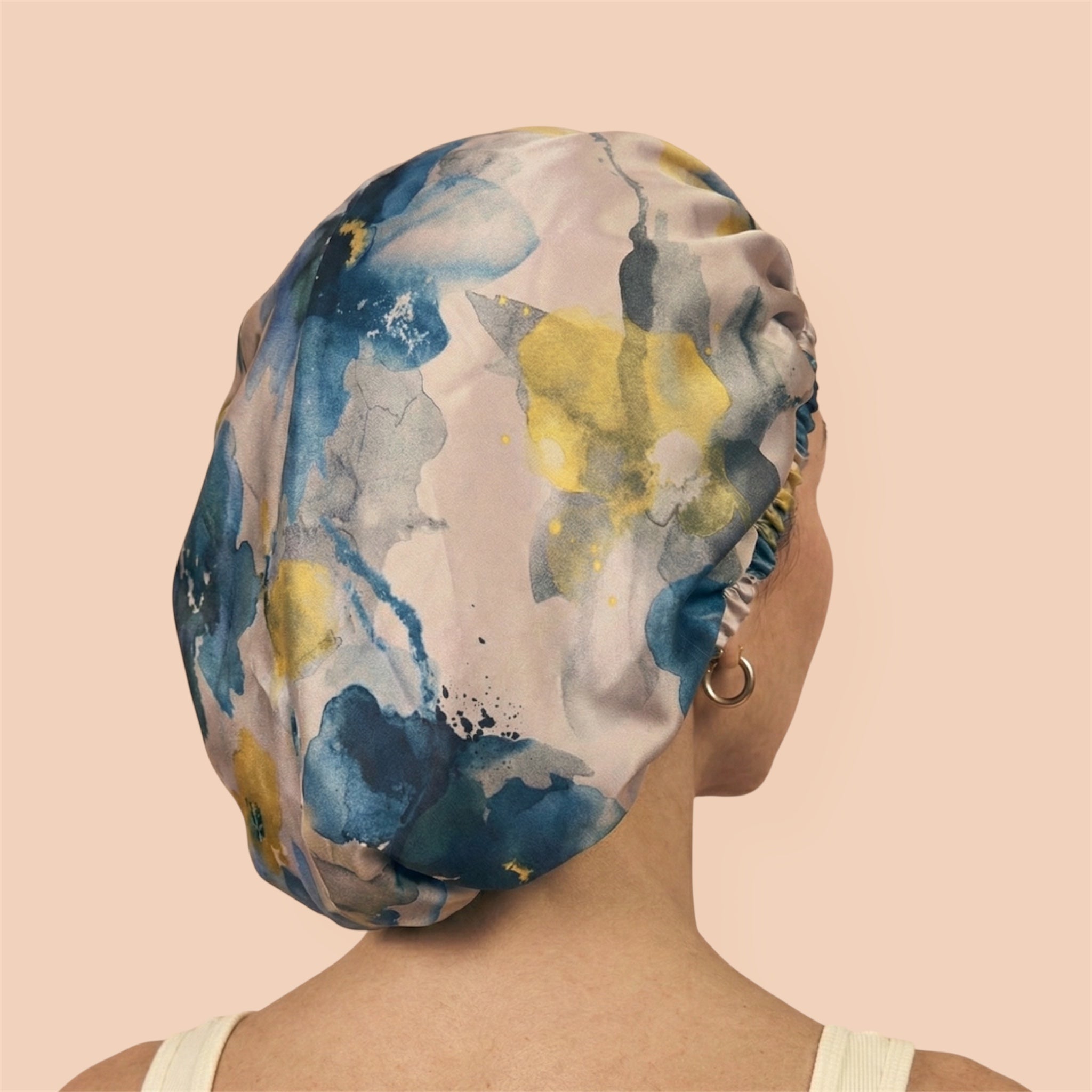 Sunset Bliss Marble Reversible Silk Hair Bonnet