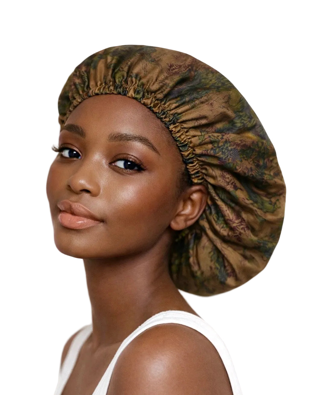 Rustic Jewel Floral Reversible Silk Hair Bonnet