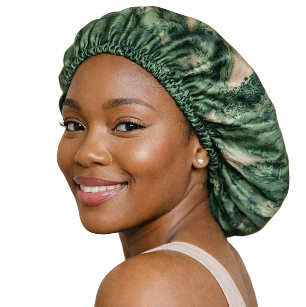 Botaniq Whisper Floral Reversible Silk Hair Bonnet