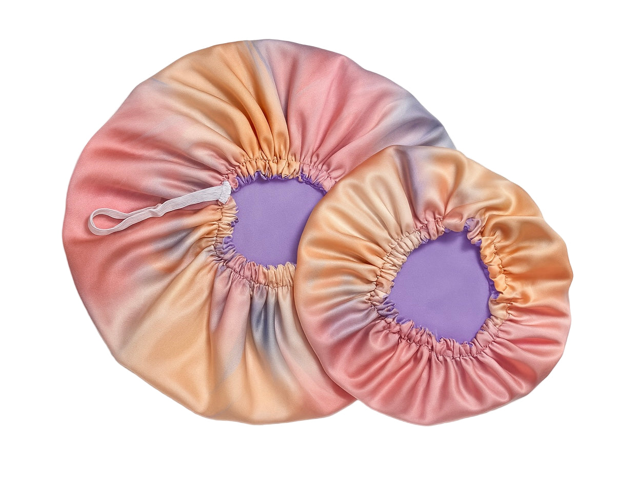 Mummy & Me Candy Cloud Silk Hair Bonnet Set