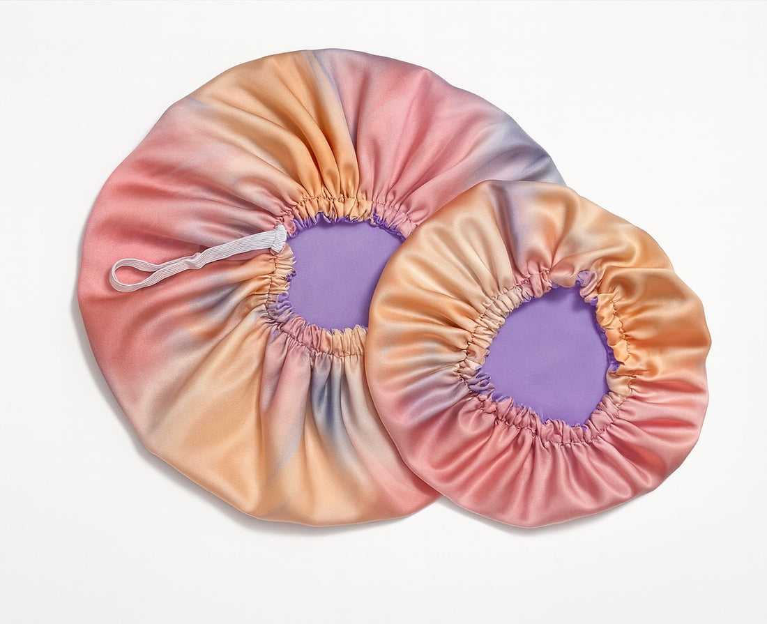 Mummy & Me Candy Cloud Silk Hair Bonnet Set