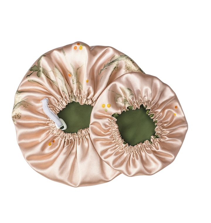 Mummy & Me Aurabelle Kids Silk+Satin Hair Bonnet Set