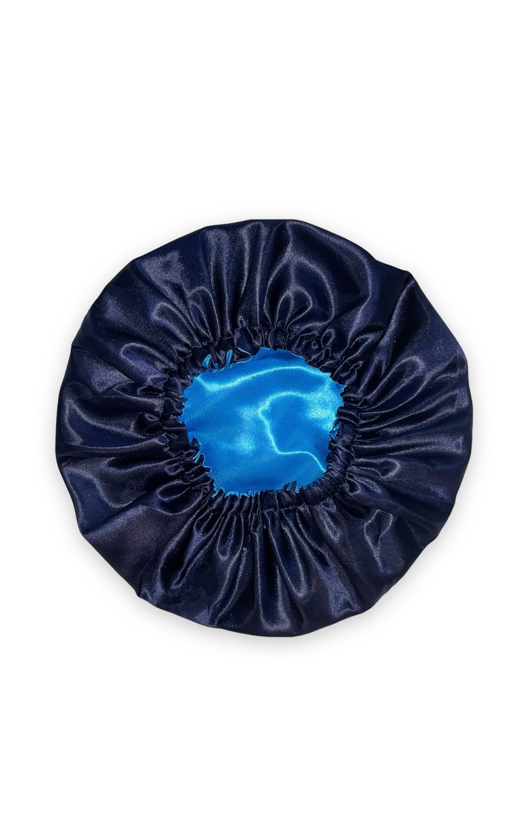 Mummy & Me Blue Reversible Satin Hair Bonnet Set
