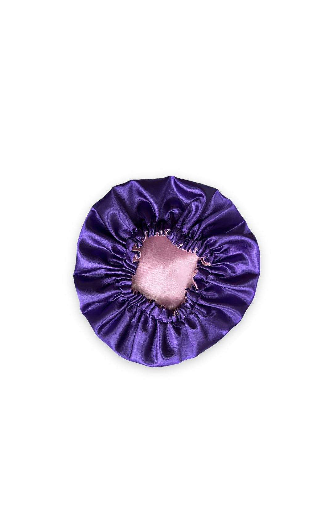 Purple Reversible Kids Satin Hair Bonnet