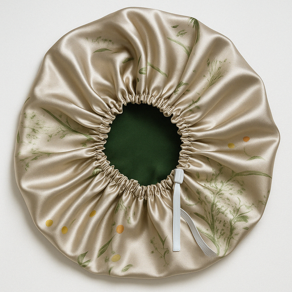 *Sample Fabric Sale* Aurabelle Reversible Silk + Satin Floral Hair Bonnet