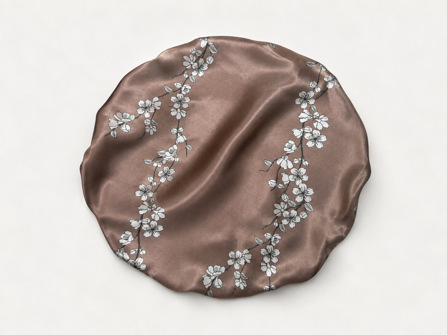 Rosé Whisper Floral Reversible Silk Hair Bonnet