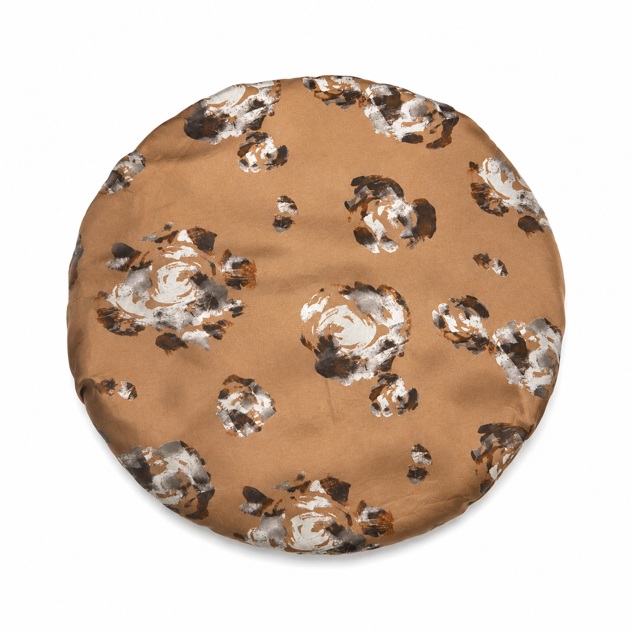 Golden Blossom Floral Reversible Silk Hair Bonnet