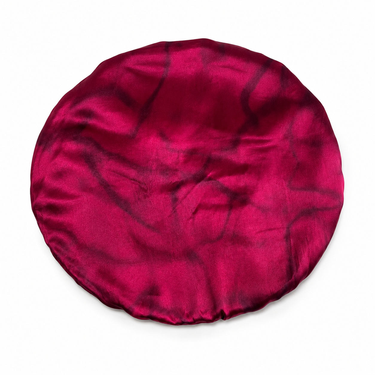 Fuchsia Fantasy Print Reversible Silk Hair Bonnet