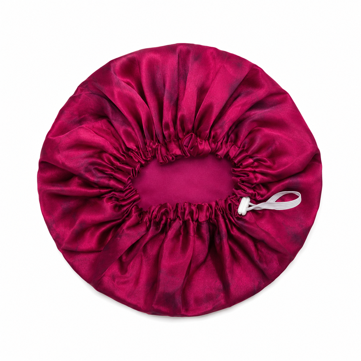 Fuchsia Fantasy Print Reversible Silk Hair Bonnet
