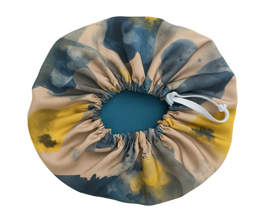Sunset Bliss Marble Reversible Silk Hair Bonnet
