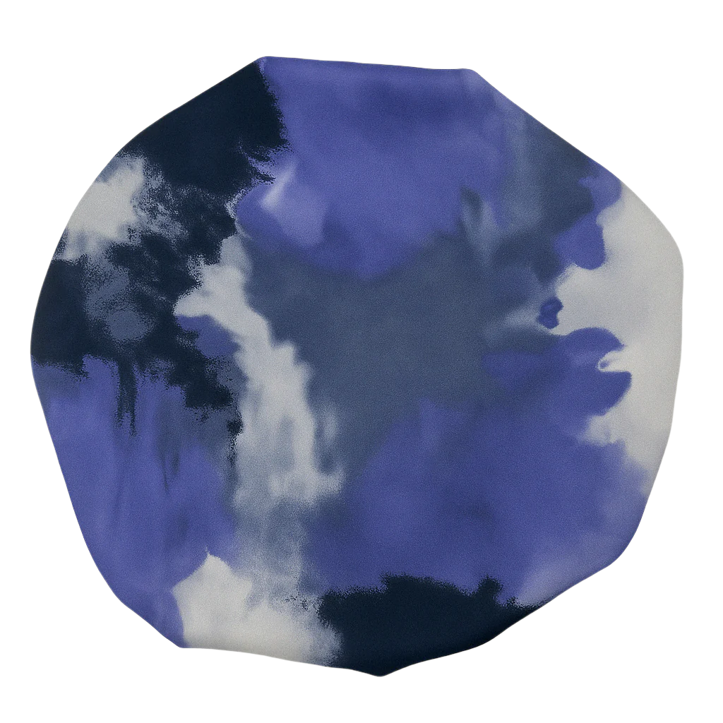 Royal Orchid Reversible Tie Dye Silk Hair Bonnet