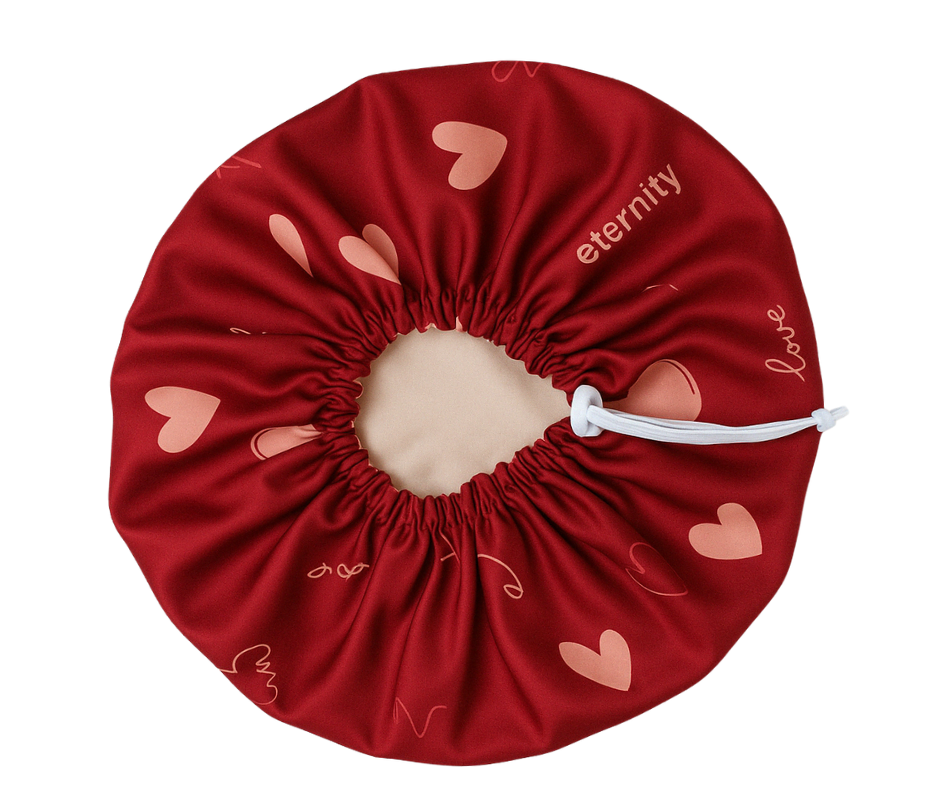 Cupid's Kiss Reversible Silk+Satin Hair Bonnet