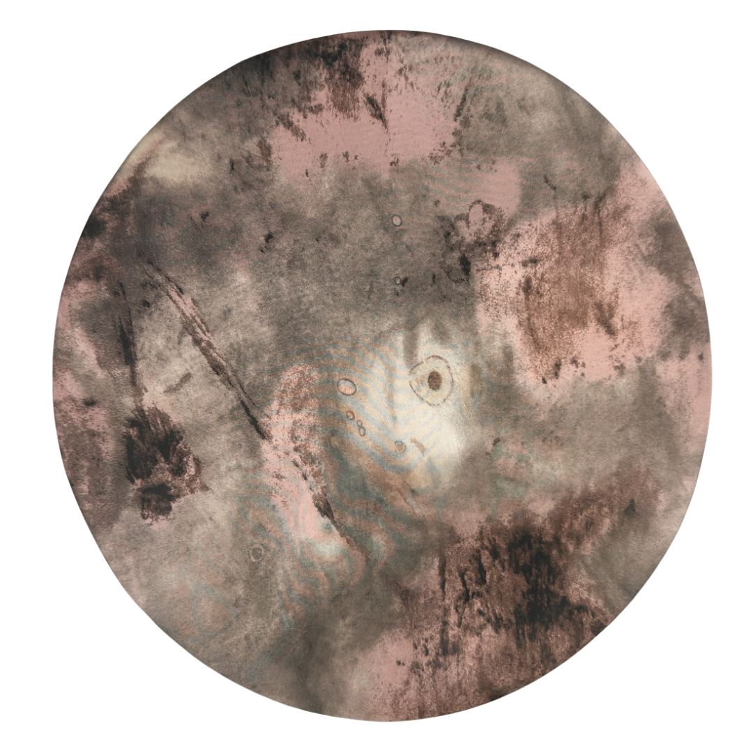 Dusky Rose Abstract Print Reversible Silk Hair Bonnet