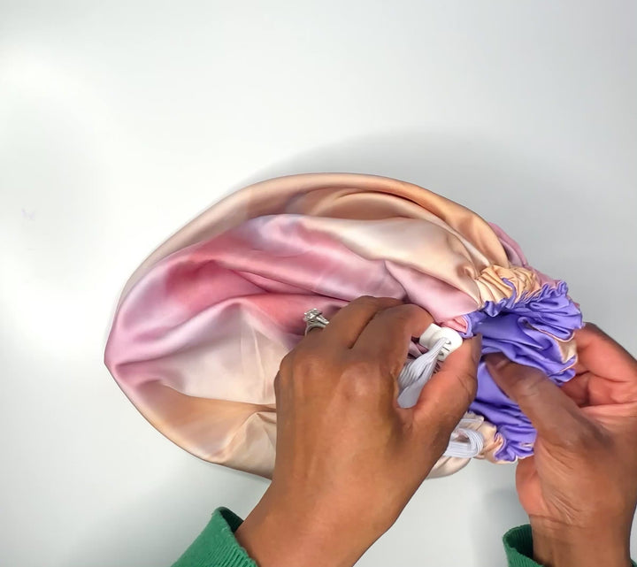 Candy Cloud Reversible Silk Hair Bonnet