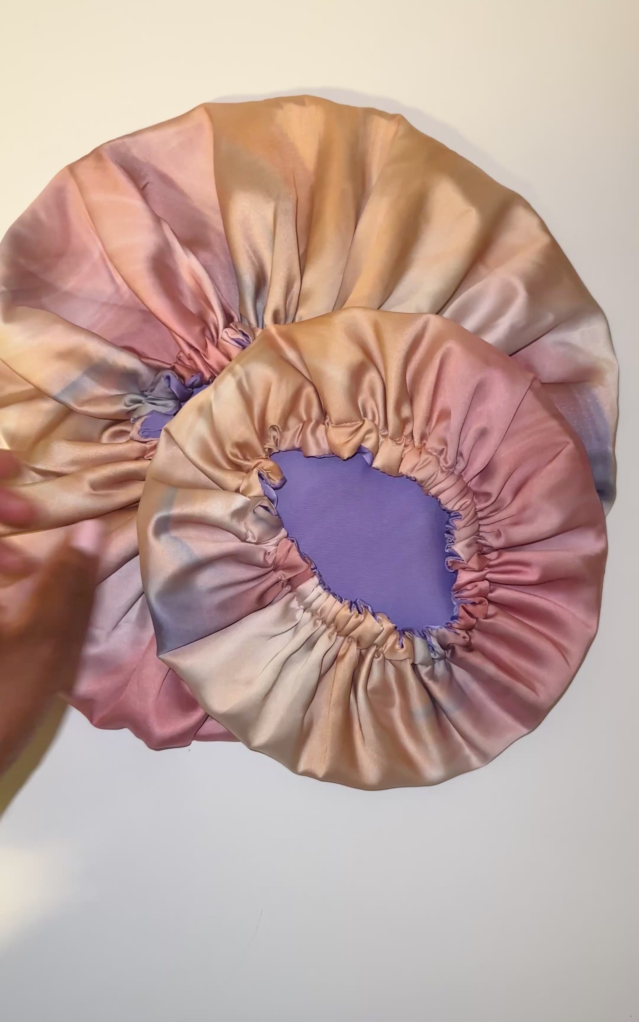 Mummy & Me Candy Cloud Silk Hair Bonnet Set