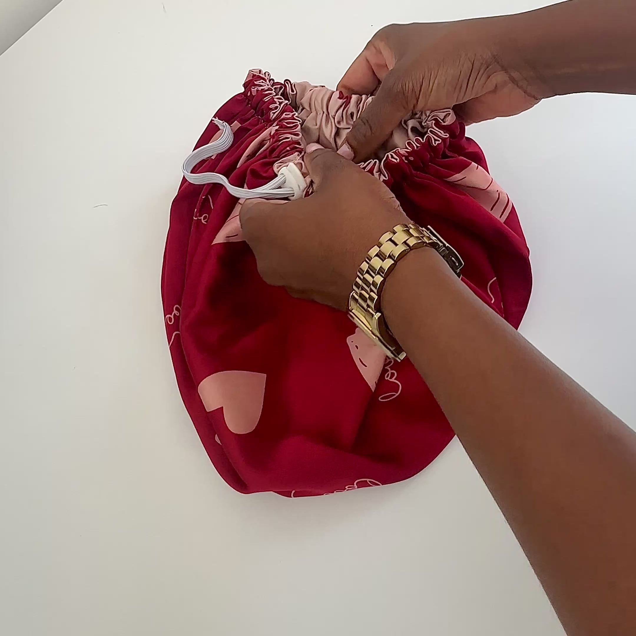 Cupid's Kiss Reversible Silk+Satin Hair Bonnet