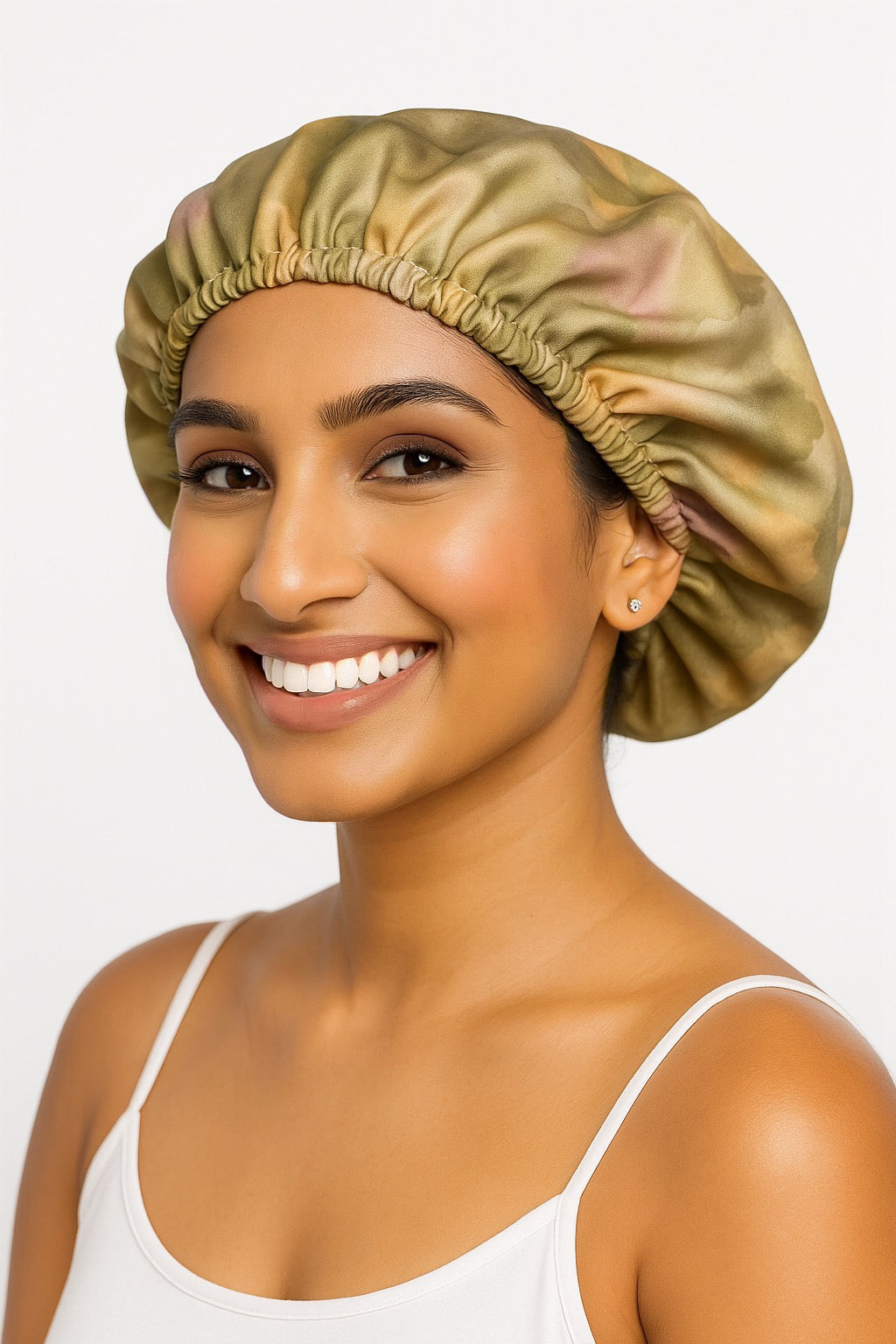 Adjustable Double Layer Silk Hair Bonnet, Sleep Bonnet, Silk Cap, Hair Bonnet For Sleep